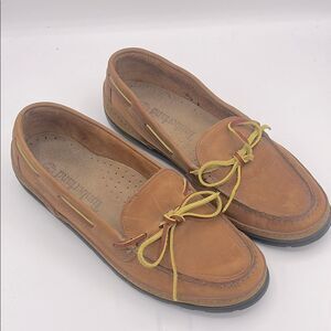 Timberland women’s classic 2 eye boat leather shoe